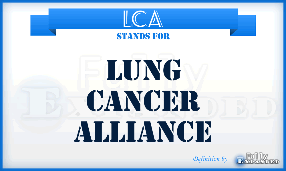 LCA - Lung Cancer Alliance