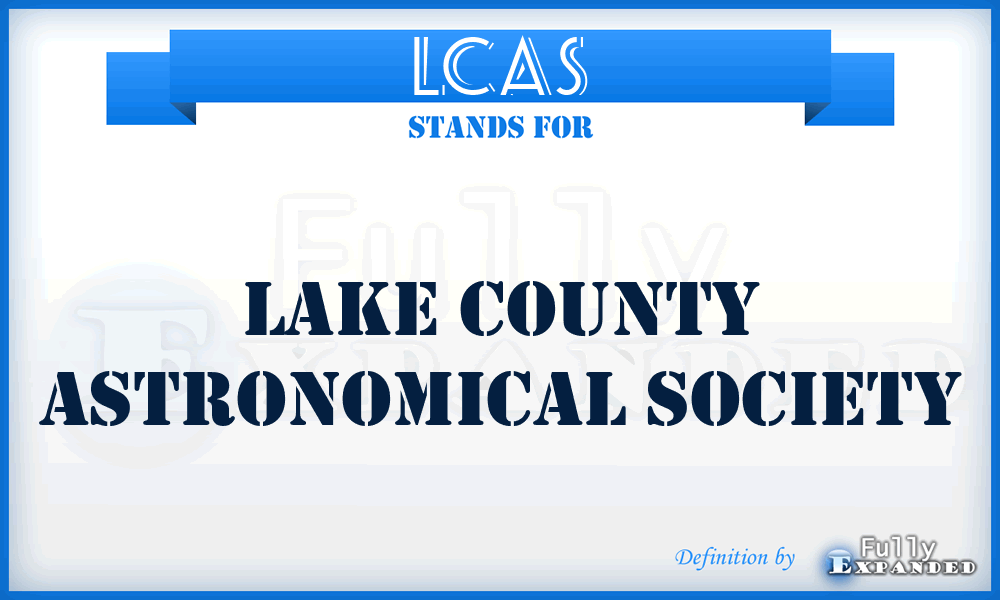 LCAS - Lake County Astronomical Society
