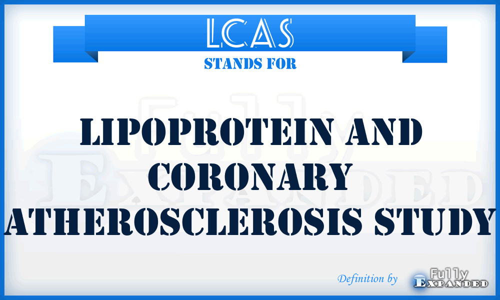 LCAS - Lipoprotein and Coronary Atherosclerosis Study