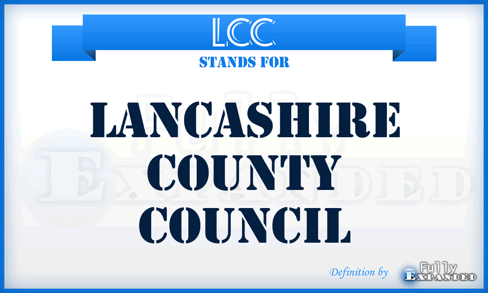 LCC - Lancashire County Council