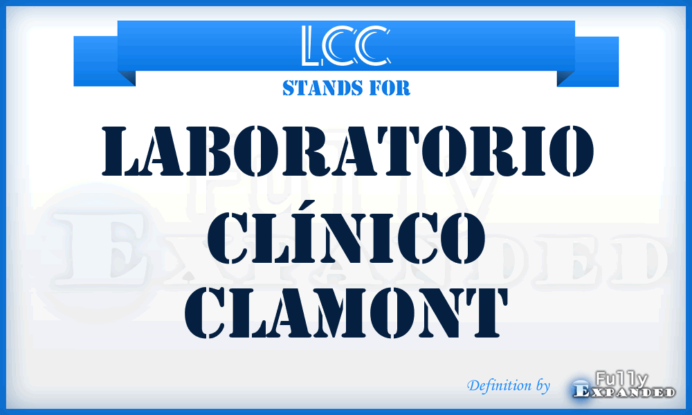 LCC - Laboratorio Clínico Clamont