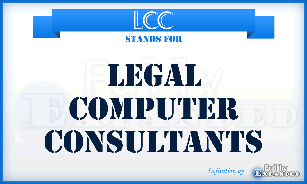 LCC - Legal Computer Consultants