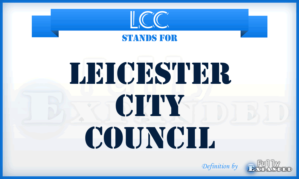 LCC - Leicester City Council