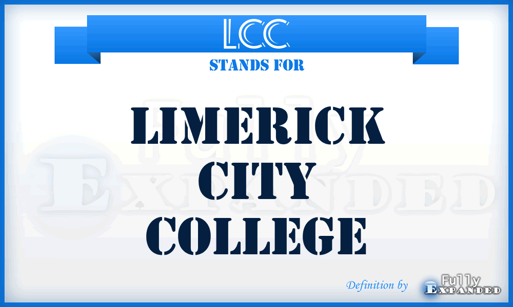 LCC - Limerick City College