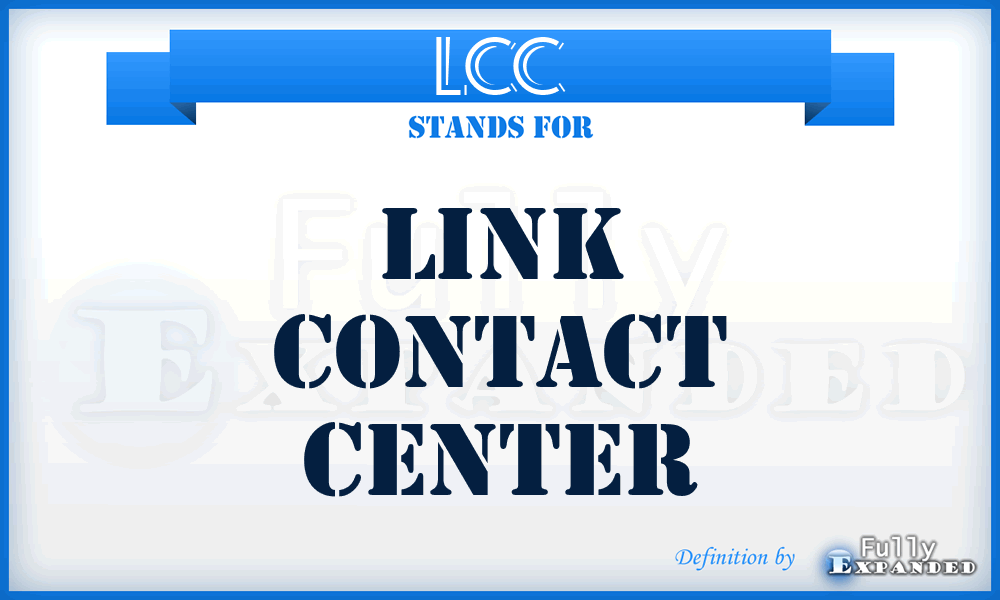 LCC - Link Contact Center