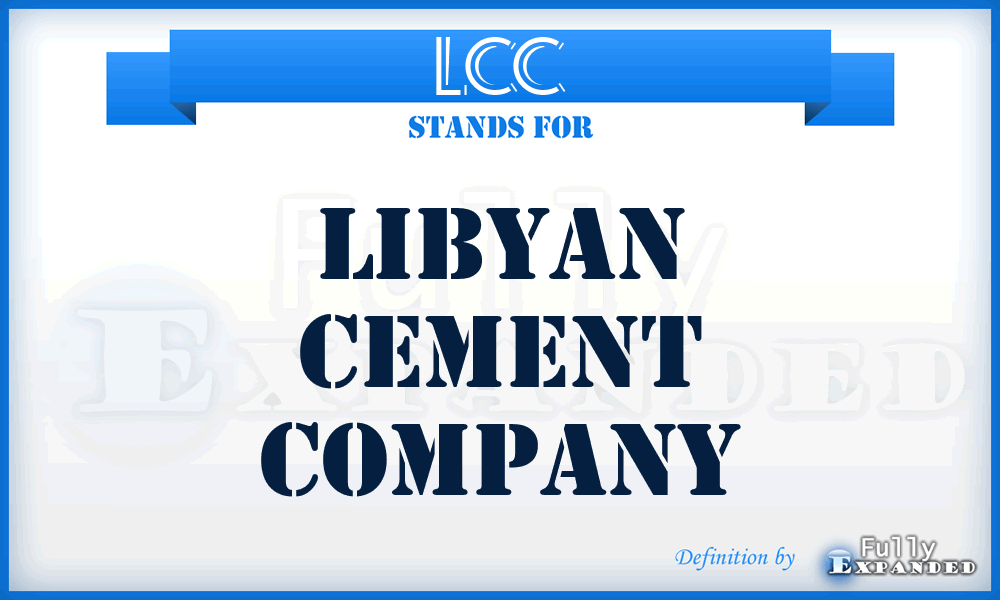 LCC - Libyan Cement Company