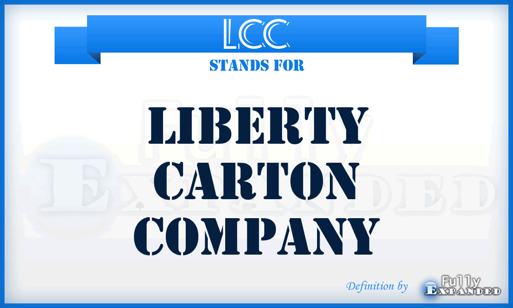 LCC - Liberty Carton Company