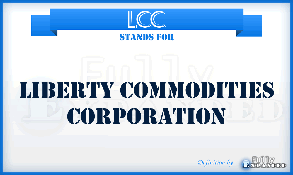 LCC - Liberty Commodities Corporation