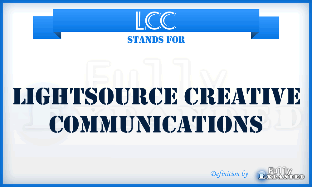 LCC - Lightsource Creative Communications