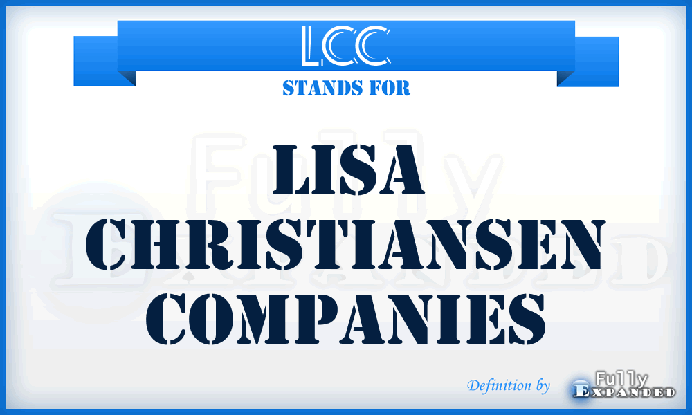 LCC - Lisa Christiansen Companies