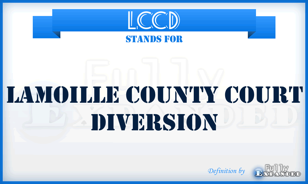 LCCD - Lamoille County Court Diversion