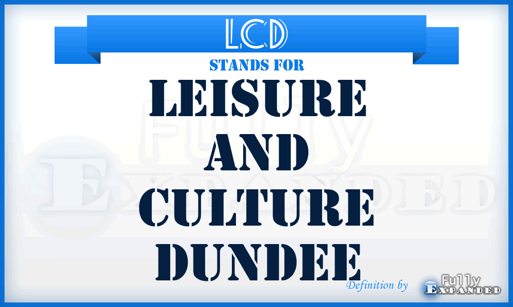 LCD - Leisure and Culture Dundee