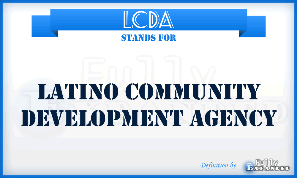 LCDA - Latino Community Development Agency