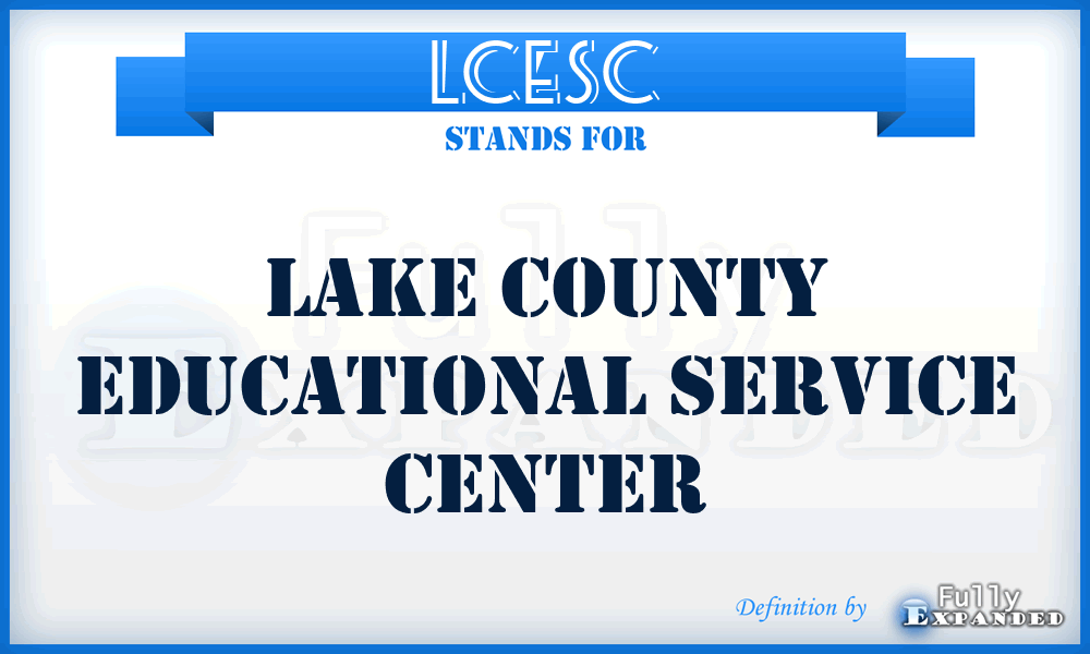 LCESC - Lake County Educational Service Center
