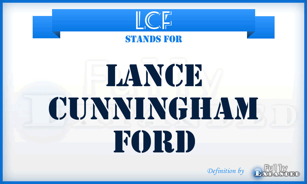 LCF - Lance Cunningham Ford
