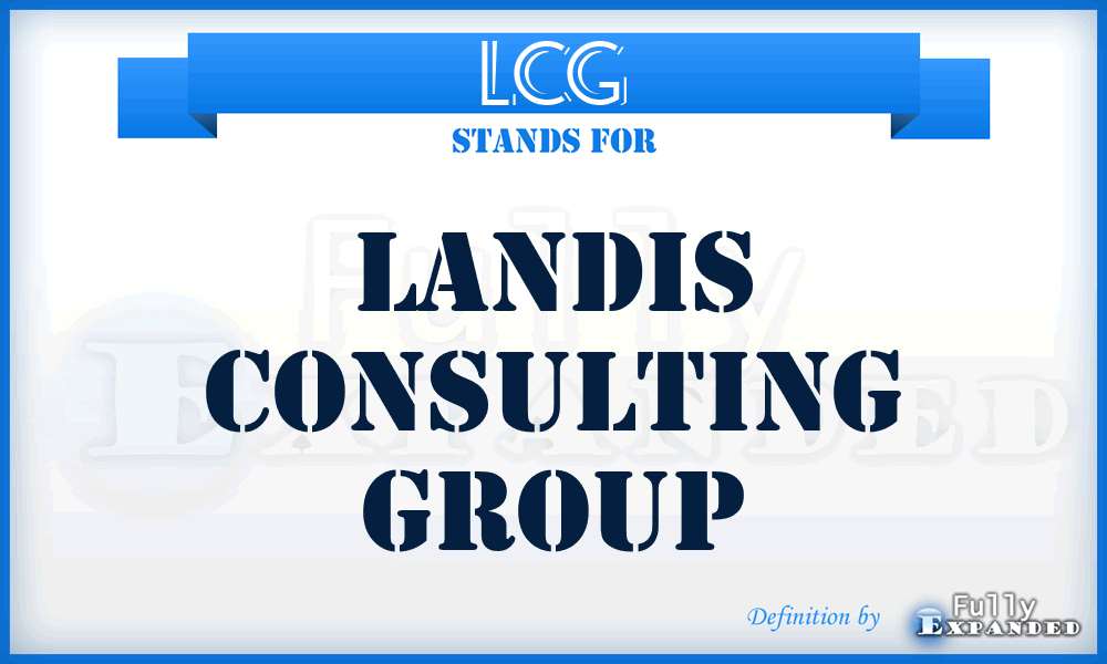LCG - Landis Consulting Group