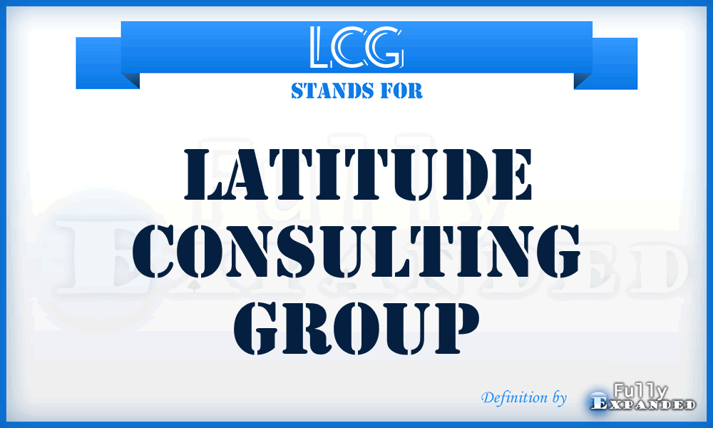 LCG - Latitude Consulting Group