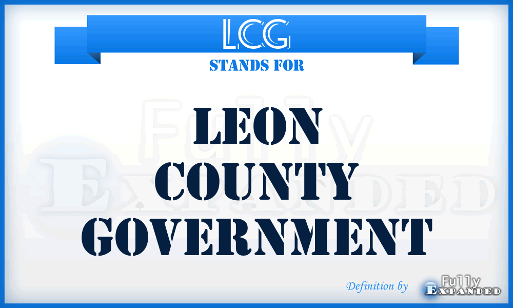 LCG - Leon County Government