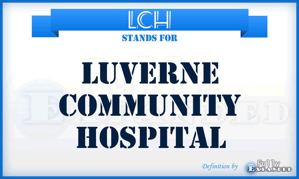 LCH - Luverne Community Hospital