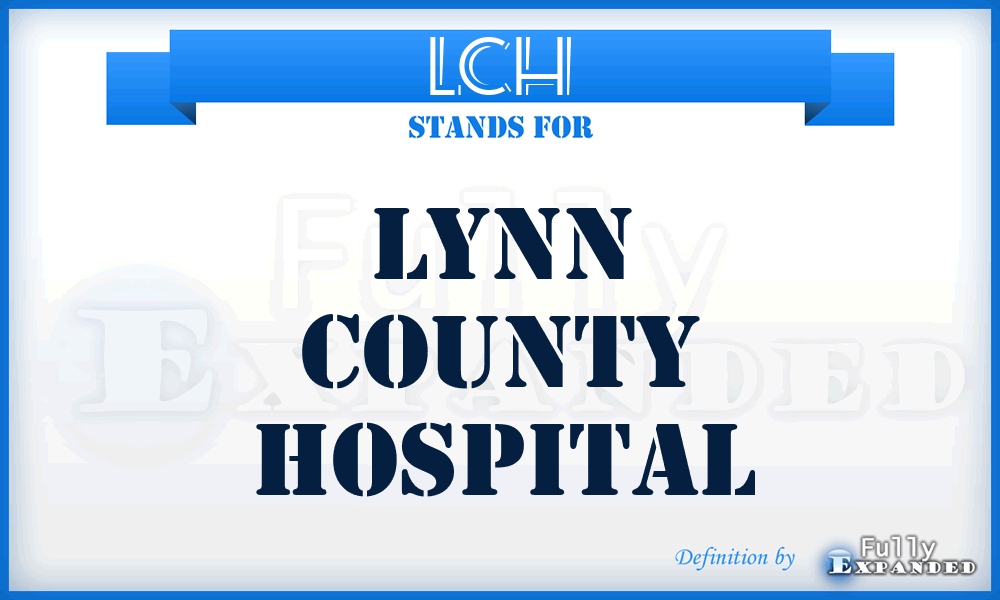 LCH - Lynn County Hospital