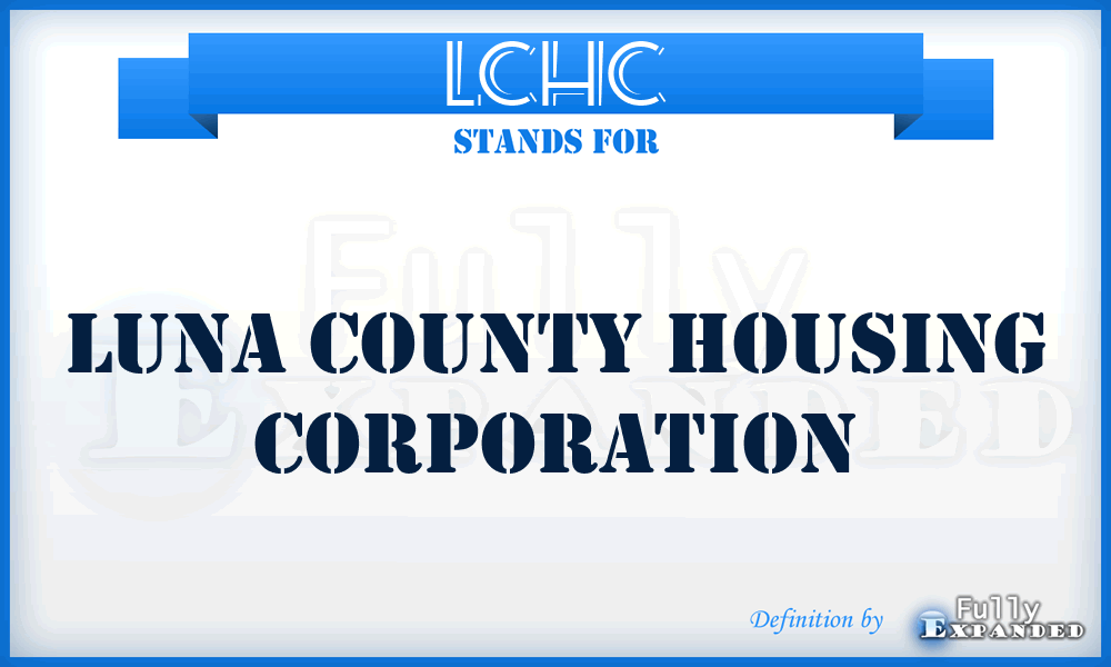 LCHC - Luna County Housing Corporation