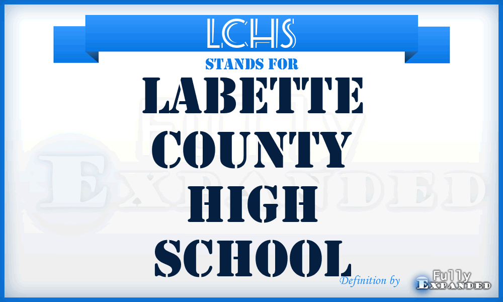 LCHS - Labette County High School