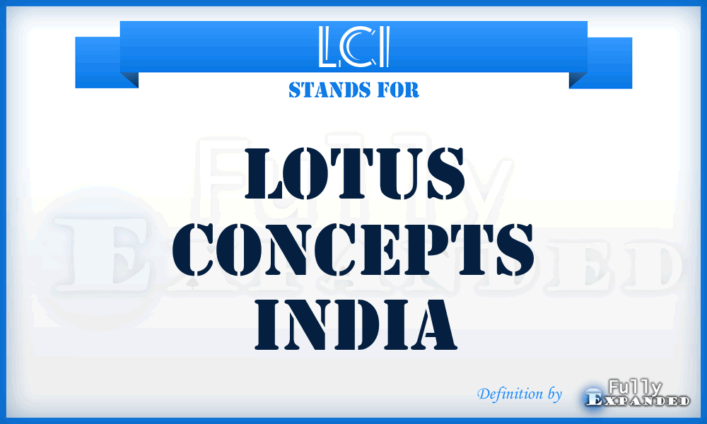 LCI - Lotus Concepts India