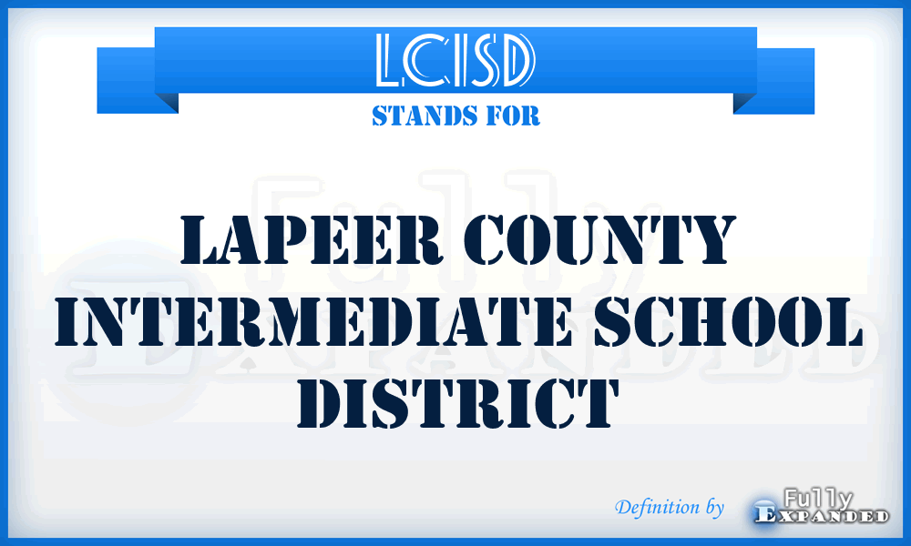 LCISD - Lapeer County Intermediate School District