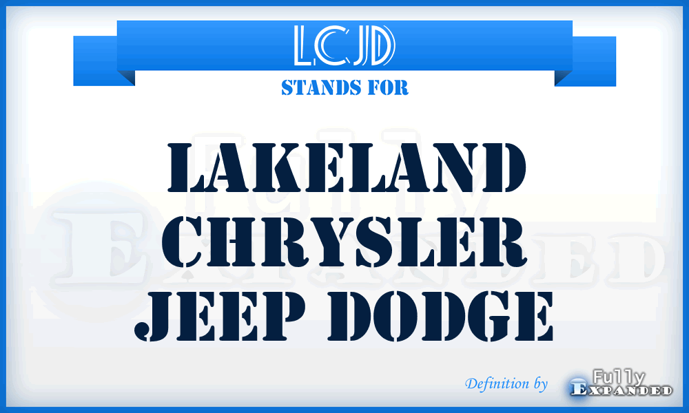LCJD - Lakeland Chrysler Jeep Dodge