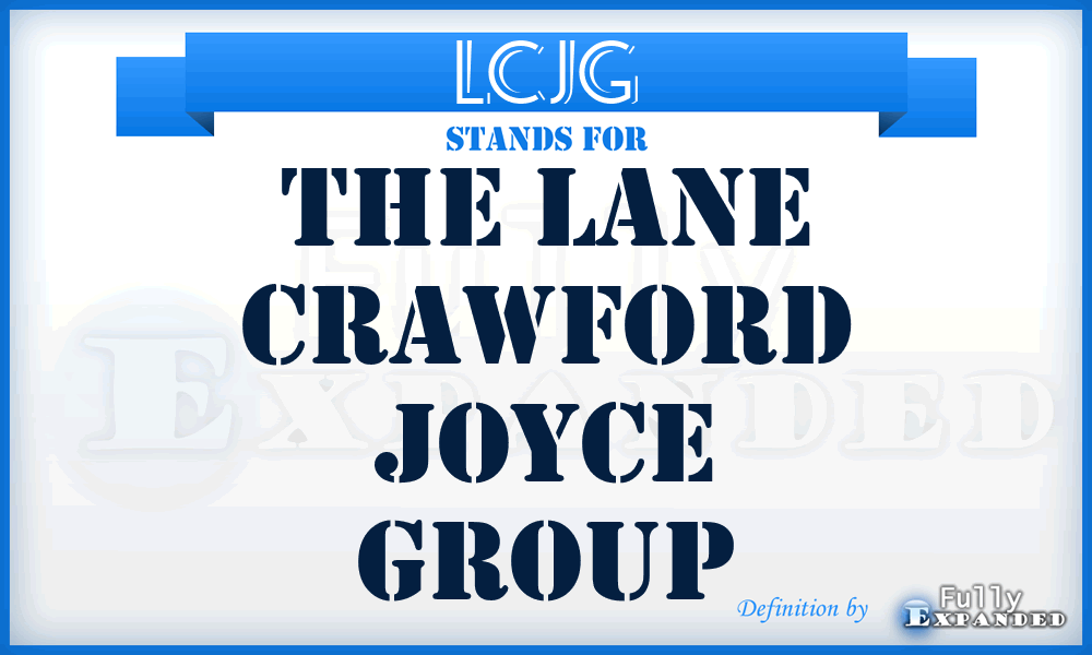 LCJG - The Lane Crawford Joyce Group