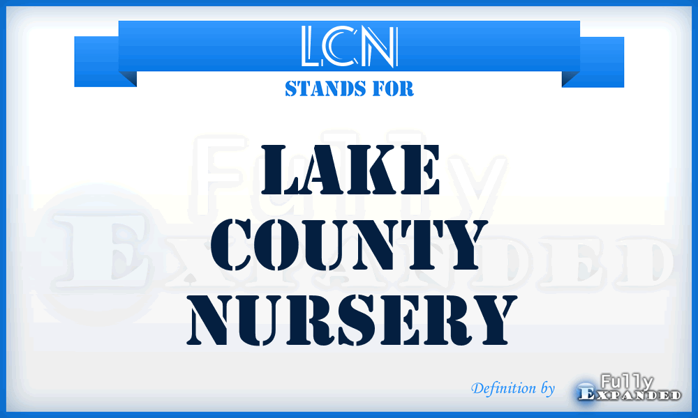 LCN - Lake County Nursery