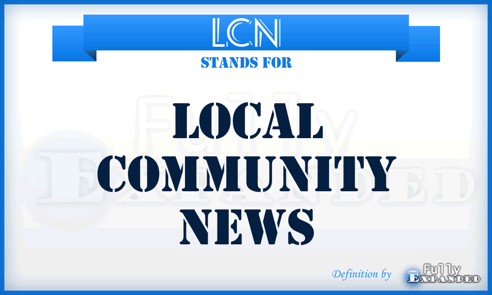 LCN - Local Community News