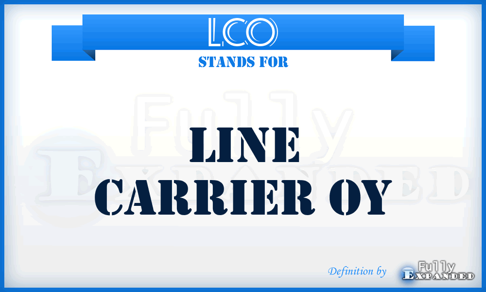 LCO - Line Carrier Oy
