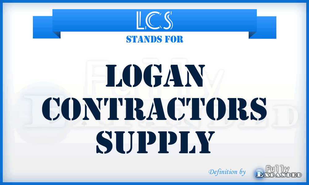 LCS - Logan Contractors Supply