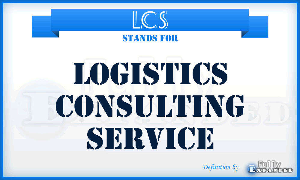 LCS - Logistics Consulting Service