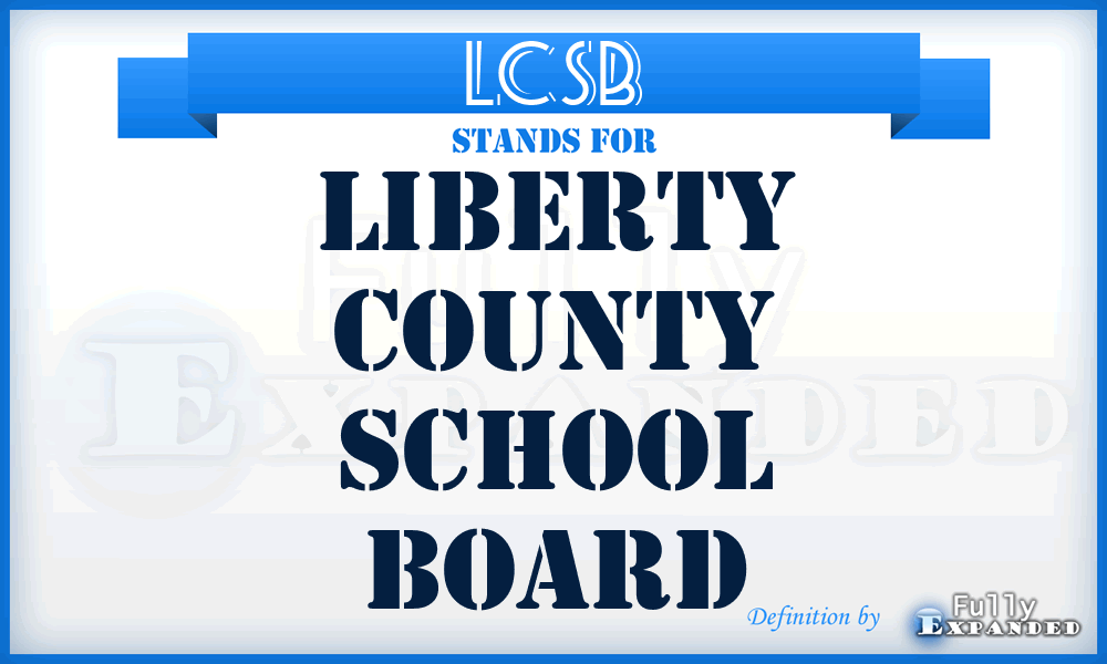 LCSB - Liberty County School Board