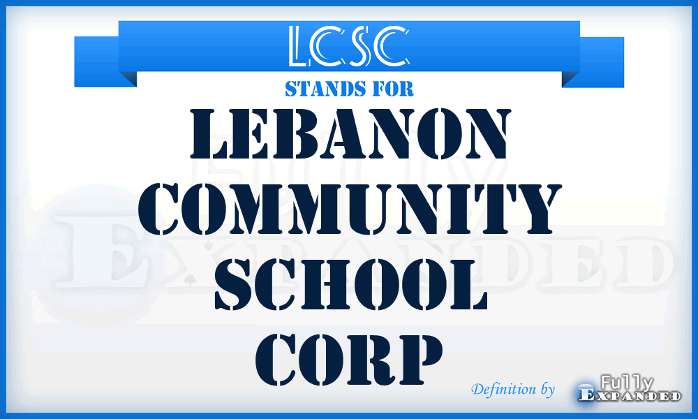 LCSC - Lebanon Community School Corp