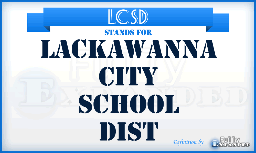 LCSD - Lackawanna City School Dist