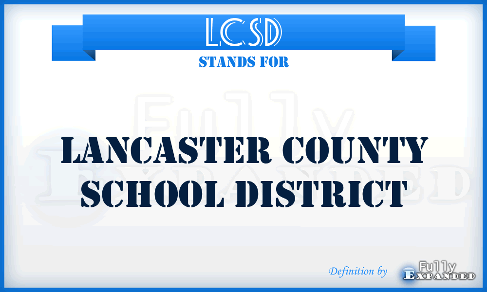 LCSD - Lancaster County School District