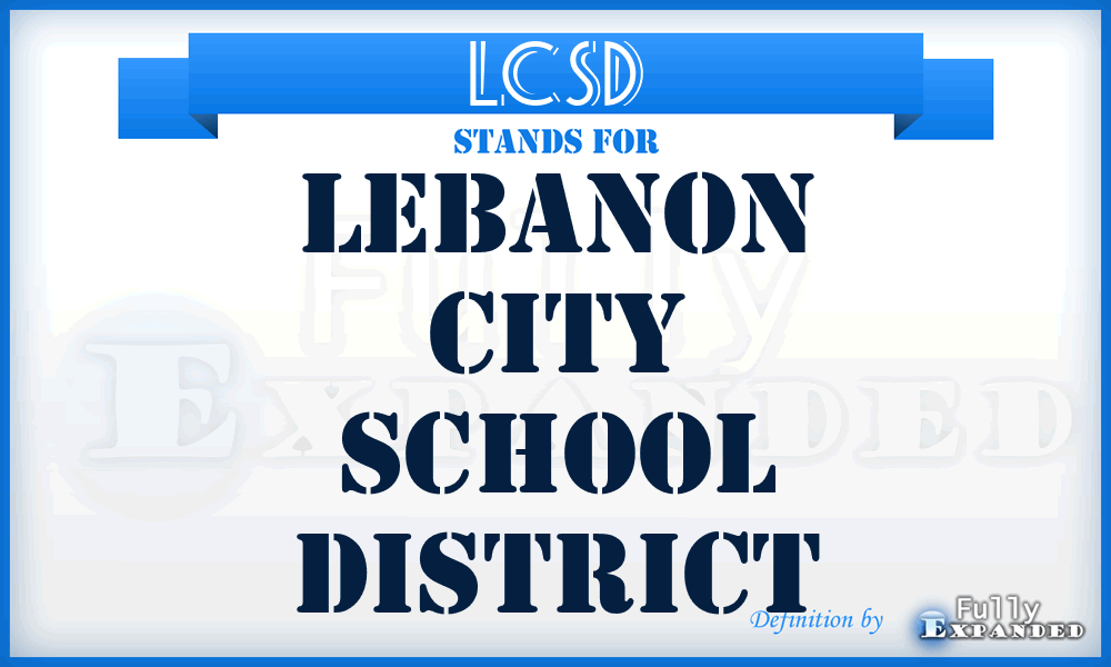 LCSD - Lebanon City School District