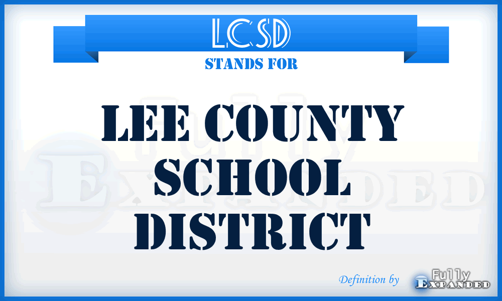 LCSD - Lee County School District