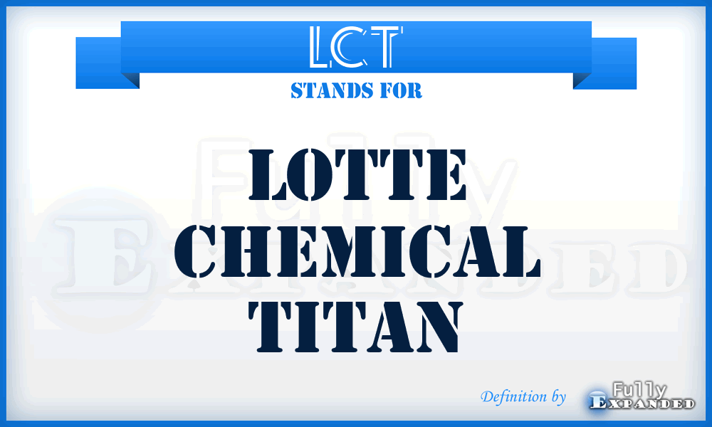 LCT - Lotte Chemical Titan