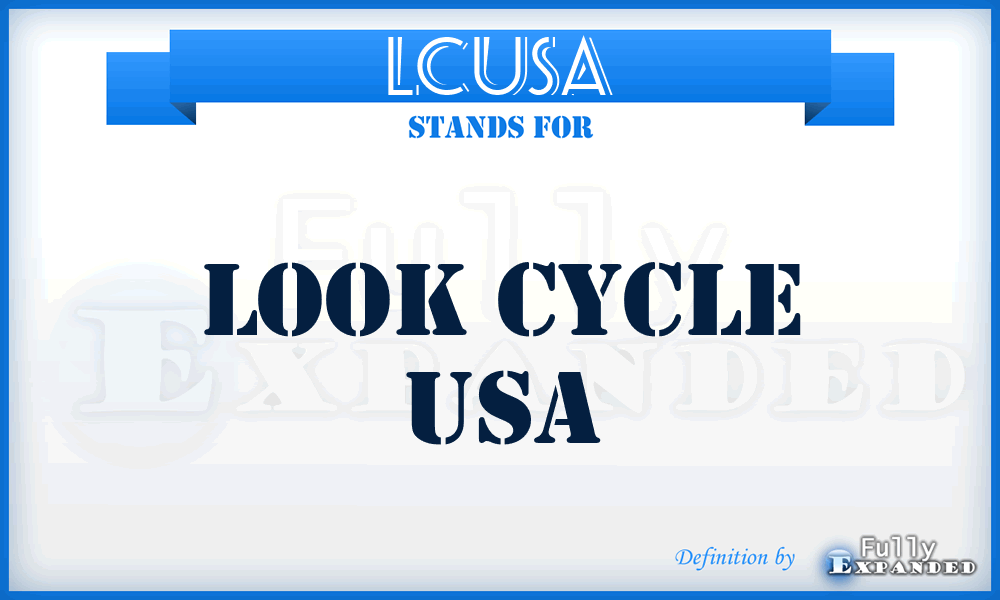 LCUSA - Look Cycle USA