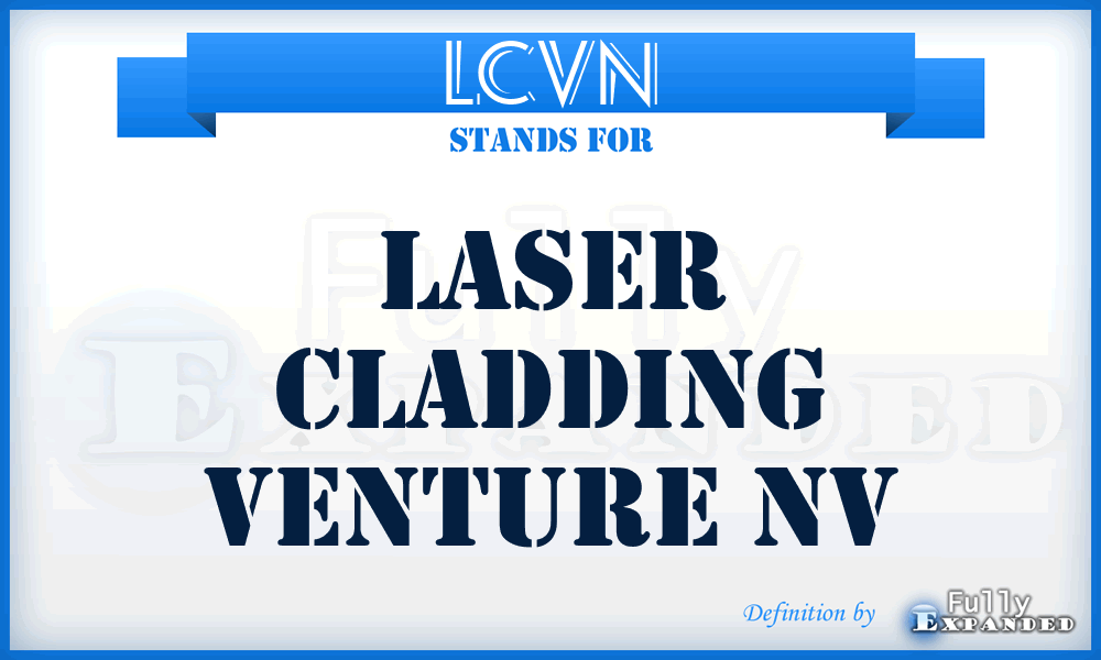 LCVN - Laser Cladding Venture Nv