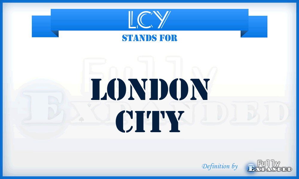 LCY - London City