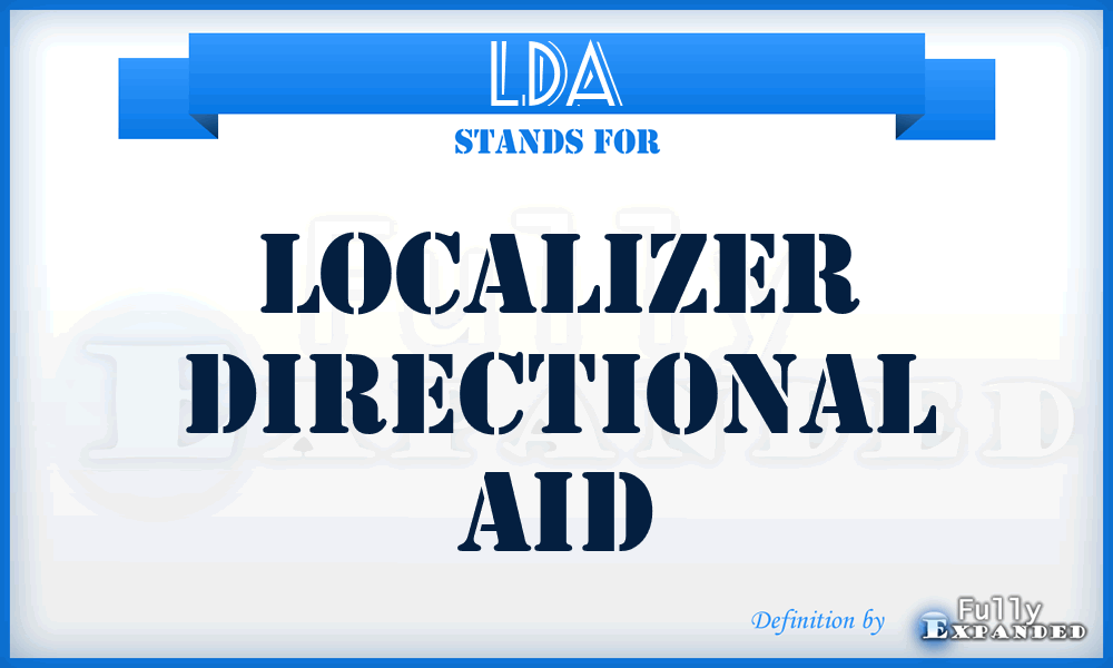 LDA - Localizer Directional Aid