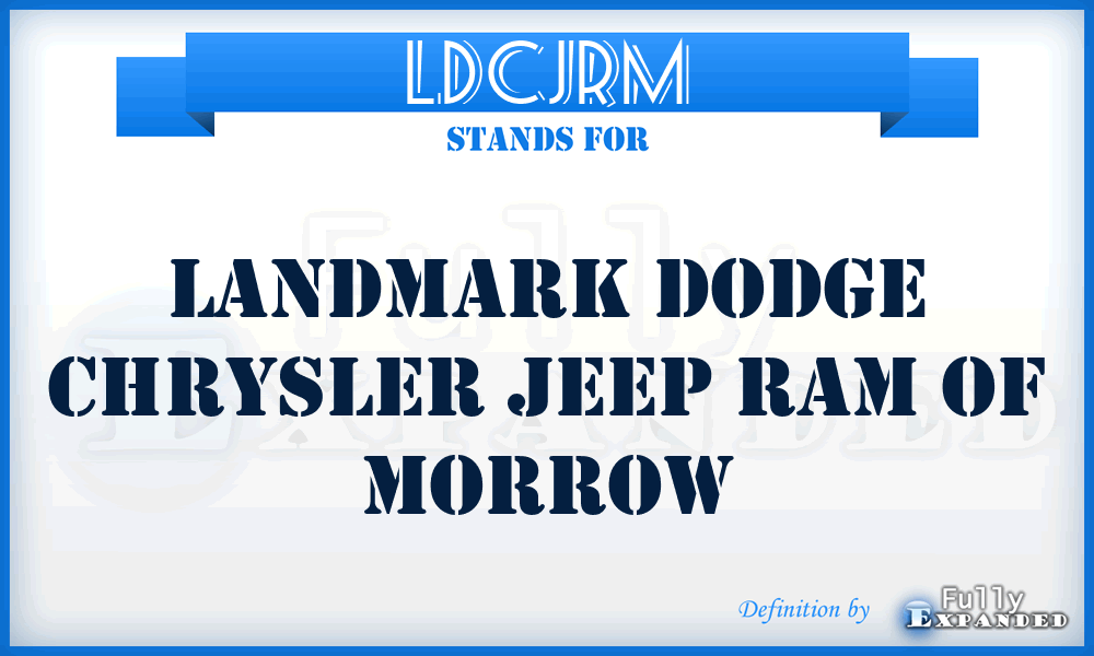 LDCJRM - Landmark Dodge Chrysler Jeep Ram of Morrow