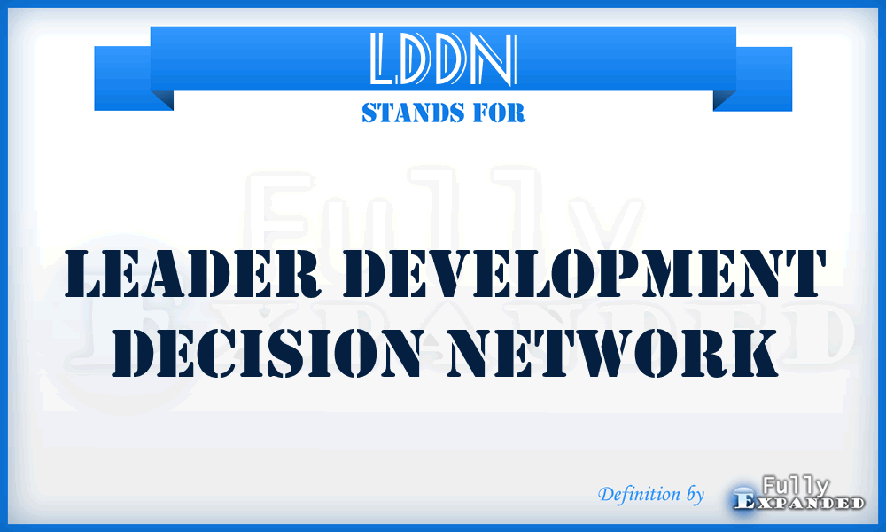 LDDN - Leader Development Decision Network