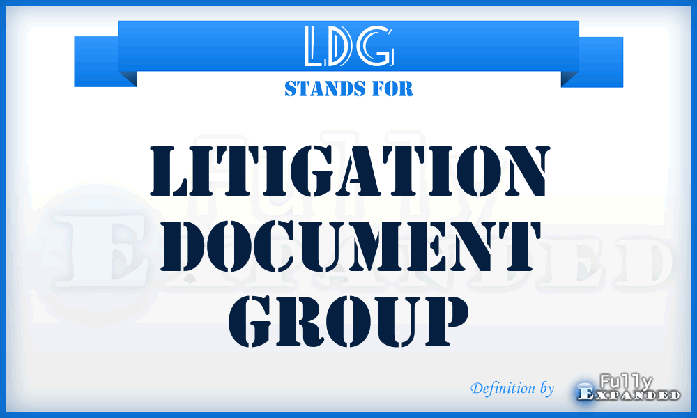 LDG - Litigation Document Group