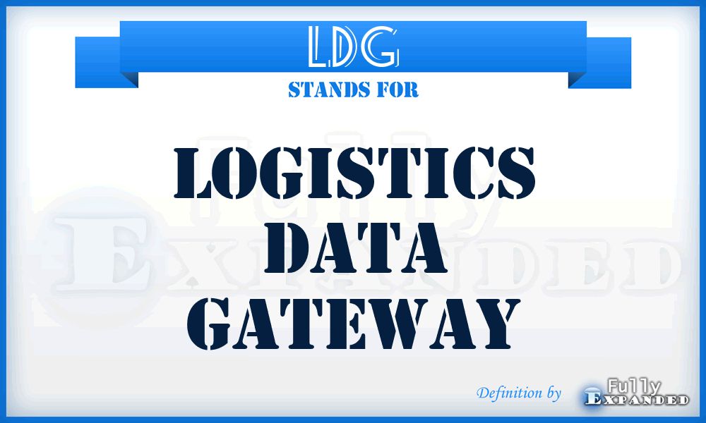 LDG - logistics data gateway